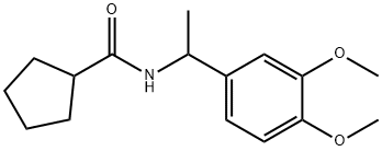 N-[1-(3,4-dimethoxyphenyl)ethyl]cyclopentanecarboxamide Structure