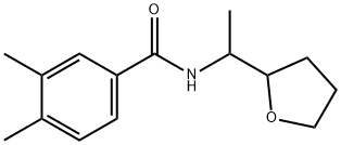 3,4-dimethyl-N-[1-(oxolan-2-yl)ethyl]benzamide,894666-95-6,结构式