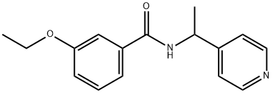 3-ethoxy-N-(1-pyridin-4-ylethyl)benzamide,894669-11-5,结构式