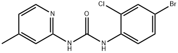 1-(4-bromo-2-chlorophenyl)-3-(4-methylpyridin-2-yl)urea Structure