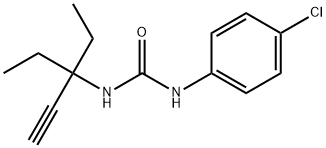 1-(4-chlorophenyl)-3-(3-ethylpent-1-yn-3-yl)urea 结构式