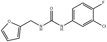 1-(3-chloro-4-fluorophenyl)-3-(furan-2-ylmethyl)urea Structure