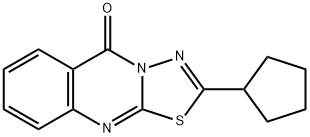 2-cyclopentyl-[1,3,4]thiadiazolo[2,3-b]quinazolin-5-one Structure