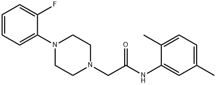 N-(2,5-dimethylphenyl)-2-[4-(2-fluorophenyl)piperazin-1-yl]acetamide Structure
