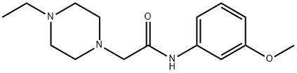 2-(4-ethylpiperazin-1-yl)-N-(3-methoxyphenyl)acetamide 结构式