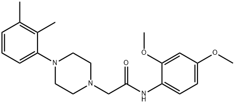 N-(2,4-dimethoxyphenyl)-2-[4-(2,3-dimethylphenyl)piperazin-1-yl]acetamide Structure