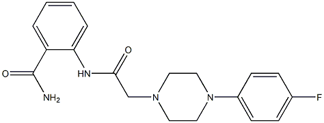 2-[[2-[4-(4-fluorophenyl)piperazin-1-yl]acetyl]amino]benzamide,896253-06-8,结构式