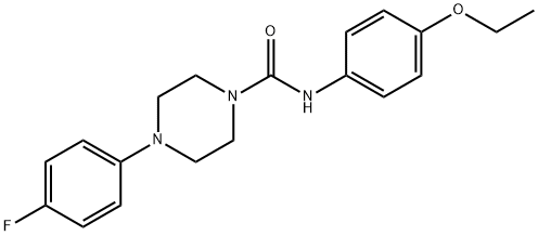 N-(4-ethoxyphenyl)-4-(4-fluorophenyl)piperazine-1-carboxamide Structure