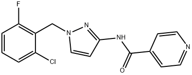 N-[1-[(2-chloro-6-fluorophenyl)methyl]pyrazol-3-yl]pyridine-4-carboxamide,896699-46-0,结构式