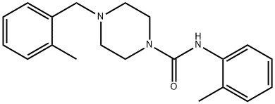 N-(2-methylphenyl)-4-[(2-methylphenyl)methyl]piperazine-1-carboxamide Structure