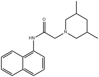 2-(3,5-dimethylpiperidin-1-yl)-N-naphthalen-1-ylacetamide Structure