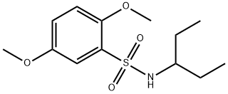 2,5-dimethoxy-N-pentan-3-ylbenzenesulfonamide Structure