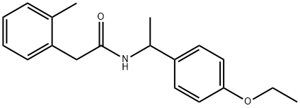 N-[1-(4-ethoxyphenyl)ethyl]-2-(2-methylphenyl)acetamide Structure