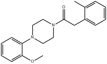 1-[4-(2-methoxyphenyl)piperazin-1-yl]-2-(2-methylphenyl)ethanone Structure