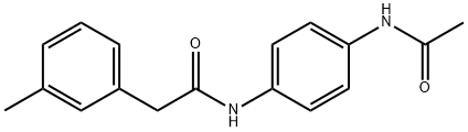 N-(4-acetamidophenyl)-2-(3-methylphenyl)acetamide Structure