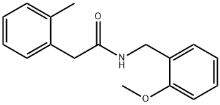 N-[(2-methoxyphenyl)methyl]-2-(2-methylphenyl)acetamide Struktur