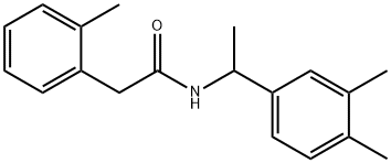 N-[1-(3,4-dimethylphenyl)ethyl]-2-(2-methylphenyl)acetamide Struktur