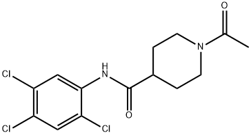 1-acetyl-N-(2,4,5-trichlorophenyl)piperidine-4-carboxamide Structure