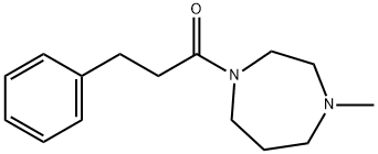 1-(4-methyl-1,4-diazepan-1-yl)-3-phenylpropan-1-one 化学構造式