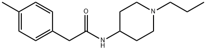 2-(4-methylphenyl)-N-(1-propylpiperidin-4-yl)acetamide 结构式