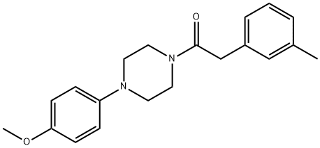 1-[4-(4-methoxyphenyl)piperazin-1-yl]-2-(3-methylphenyl)ethanone Structure