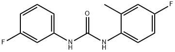 1-(4-fluoro-2-methylphenyl)-3-(3-fluorophenyl)urea 化学構造式