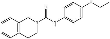 N-(4-ethoxyphenyl)-3,4-dihydro-1H-isoquinoline-2-carboxamide 化学構造式