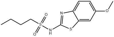 N-(6-methoxy-1,3-benzothiazol-2-yl)butane-1-sulfonamide Structure
