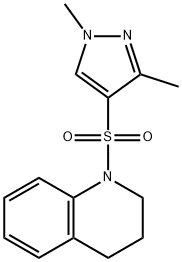 1-(1,3-dimethylpyrazol-4-yl)sulfonyl-3,4-dihydro-2H-quinoline Structure