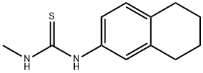 1-methyl-3-(5,6,7,8-tetrahydronaphthalen-2-yl)thiourea Struktur