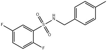 2,5-difluoro-N-[(4-methylphenyl)methyl]benzenesulfonamide|