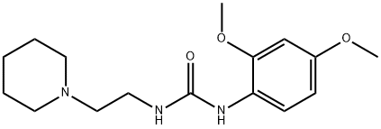 1-(2,4-dimethoxyphenyl)-3-(2-piperidin-1-ylethyl)urea Structure