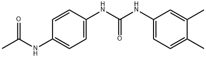 N-[4-[(3,4-dimethylphenyl)carbamoylamino]phenyl]acetamide Structure