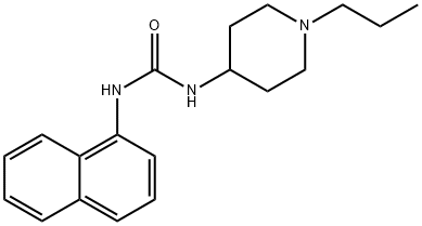 1-naphthalen-1-yl-3-(1-propylpiperidin-4-yl)urea Structure