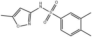 3,4-dimethyl-N-(5-methyl-1,2-oxazol-3-yl)benzenesulfonamide Structure