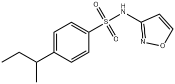 4-butan-2-yl-N-(1,2-oxazol-3-yl)benzenesulfonamide Structure