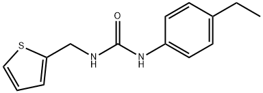 1-(4-ethylphenyl)-3-(thiophen-2-ylmethyl)urea Struktur