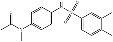 N-[4-[(3,4-dimethylphenyl)sulfonylamino]phenyl]-N-methylacetamide Structure