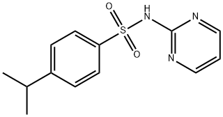 4-propan-2-yl-N-pyrimidin-2-ylbenzenesulfonamide Struktur