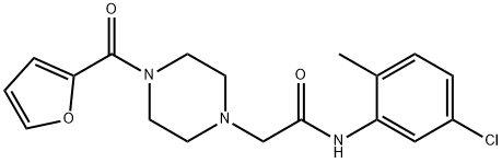 N-(5-chloro-2-methylphenyl)-2-[4-(furan-2-carbonyl)piperazin-1-yl]acetamide Structure