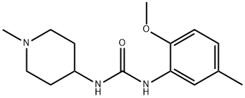 1-(2-methoxy-5-methylphenyl)-3-(1-methylpiperidin-4-yl)urea,904129-61-9,结构式