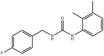 1-(2,3-dimethylphenyl)-3-[(4-fluorophenyl)methyl]urea,904491-82-3,结构式