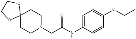 2-(1,4-dioxa-8-azaspiro[4.5]decan-8-yl)-N-(4-ethoxyphenyl)acetamide Structure