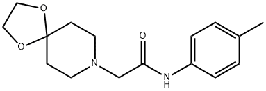 2-(1,4-dioxa-8-azaspiro[4.5]decan-8-yl)-N-(4-methylphenyl)acetamide Struktur