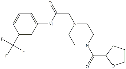 2-[4-(oxolane-2-carbonyl)piperazin-1-yl]-N-[3-(trifluoromethyl)phenyl]acetamide|