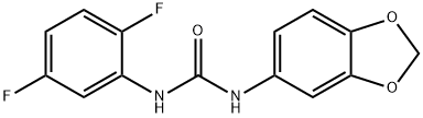 1-(1,3-benzodioxol-5-yl)-3-(2,5-difluorophenyl)urea Structure