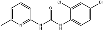 1-(4-bromo-2-chlorophenyl)-3-(6-methylpyridin-2-yl)urea Struktur