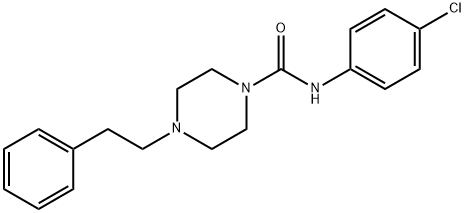 N-(4-chlorophenyl)-4-(2-phenylethyl)piperazine-1-carboxamide Structure