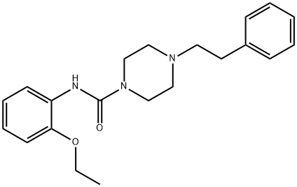 N-(2-ethoxyphenyl)-4-(2-phenylethyl)piperazine-1-carboxamide Structure