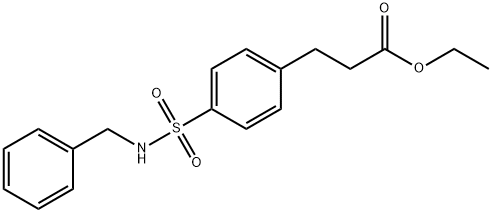 ethyl 3-[4-(benzylsulfamoyl)phenyl]propanoate Structure